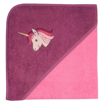 Kapuzenbadetuch 100x100 cm Einhorn